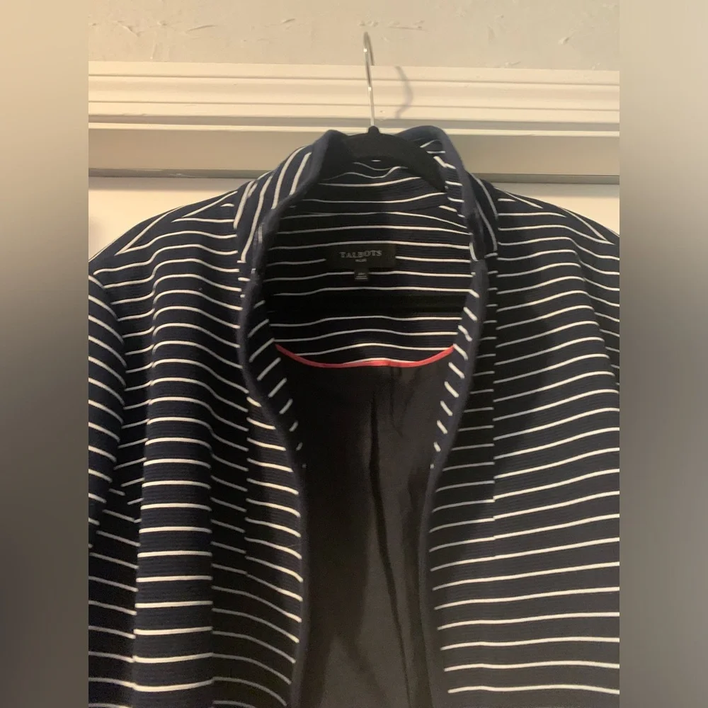 NWOT-Talbots women’s 2X striped jacket - Picture 4 of 8